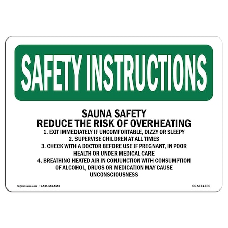 OSHA SAFETY INSTRUCTIONS, 18 Height, Aluminum